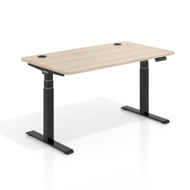 escritorio elevable negro flax oak erghos pro 1