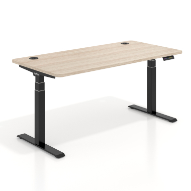 escritorio elevable negro flax oak erghos pro 1