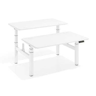 escritorio elevable blanco warm white erghos pro 1