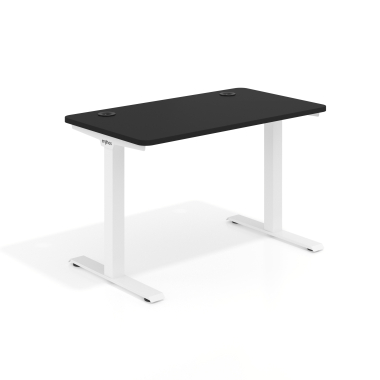 mesa de oficina blanco pure black estructura blanca 1