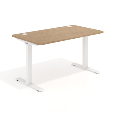 mesa de oficina blanco red oak estructura blanca 1