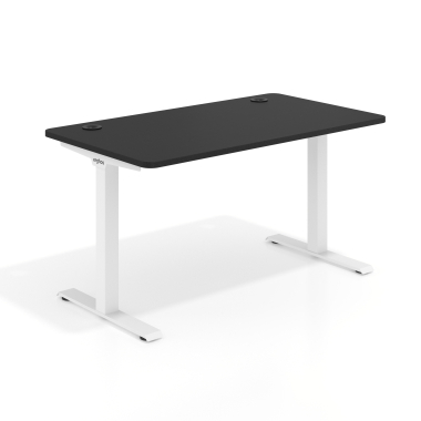 mesa de oficina blanco pure black estructura blanca 1