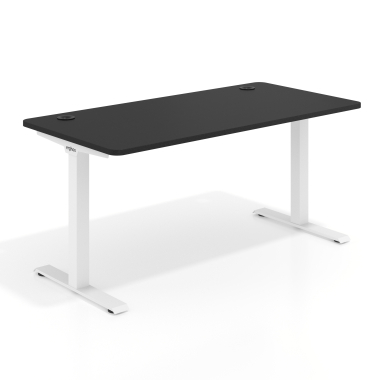 mesa de oficina blanco pure black estructura blanca 1