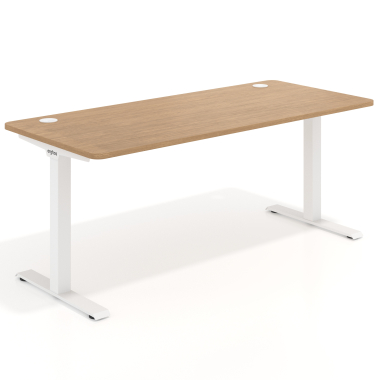 mesa de oficina blanco red oak estructura blanca 1