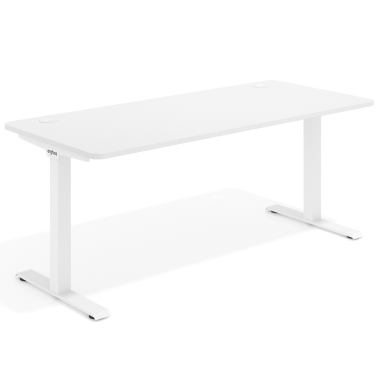 mesa de oficina blanco warm white estructura blanca 1