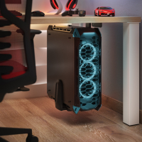 Soporte para CPU Morgan ajustable, montaje bajo mesa o pared