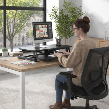 escritorio elevable negro lynk 8