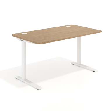 mesa de oficina blanco red oak estructura blanca 1