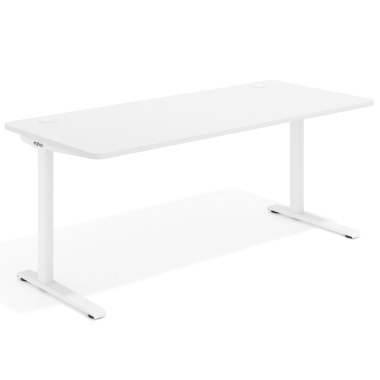 mesa de oficina blanco warm white estructura blanca 1