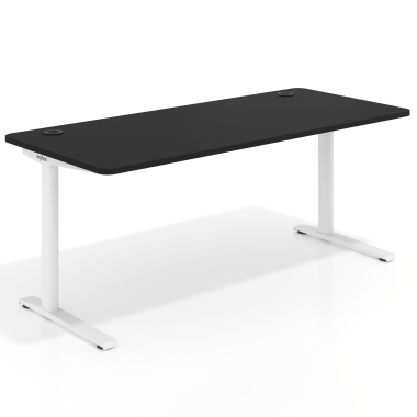 mesa de oficina blanco pure black estructura blanca 1