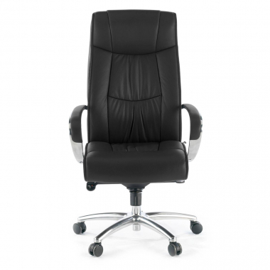 sillon de oficina negro respaldo ato piel natural piel natural brazos tapizados 3