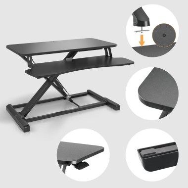 escritorio elevable negro lynk 3