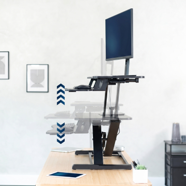 escritorio elevable negro lynk 4