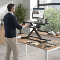 Elevador de escritorio de sobremesa Riser, ajustable para trabajar sentado o de pie