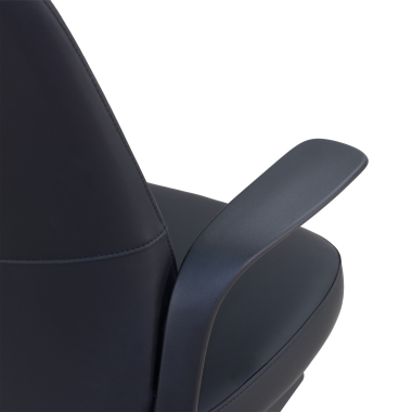 silla giratoria negro respaldo ecopiel piel sintetica brazos fijos 6