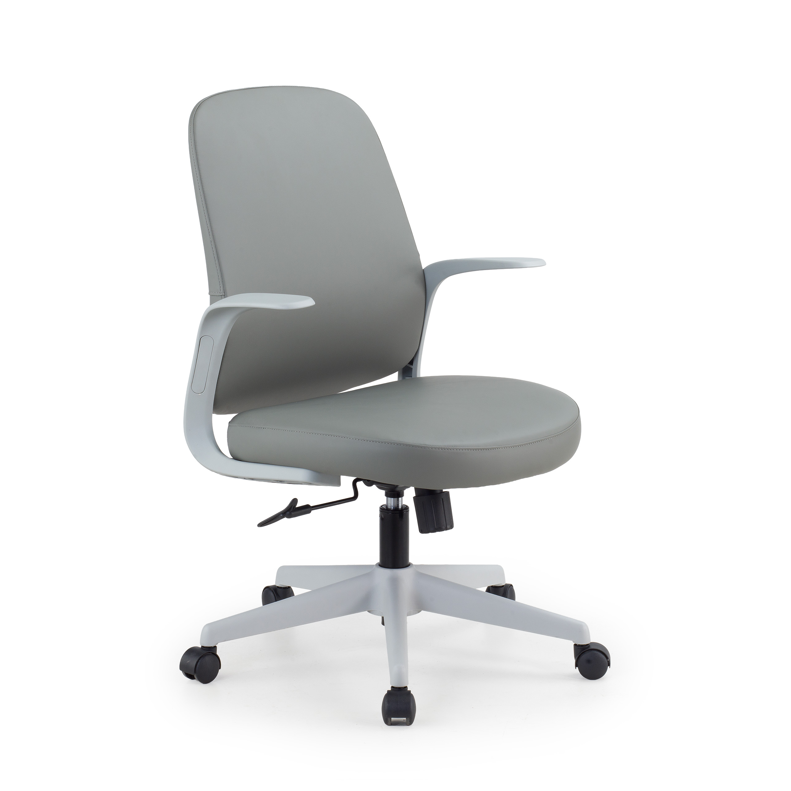 Silla de oficina giratoria Valentina, tapizado ecopiel