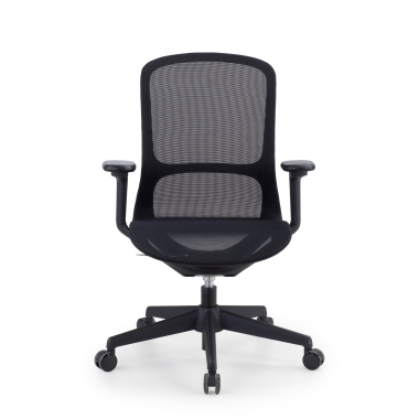 silla oficina de diseno negro muse malla brazos regulables 3d 3