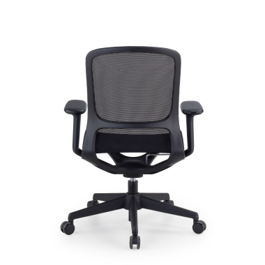 silla oficina de diseno negro muse malla brazos regulables 3d 6