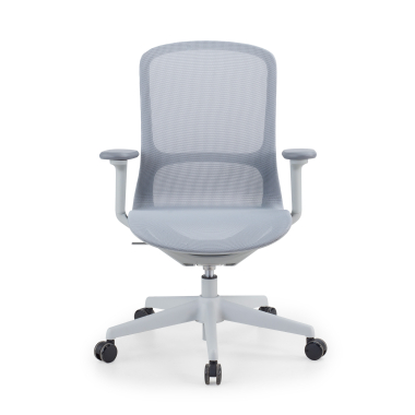 silla oficina de diseno gris muse malla brazos regulables 3d 3