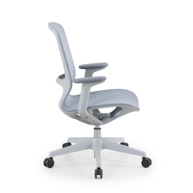 silla oficina de diseno gris muse malla brazos regulables 3d 4