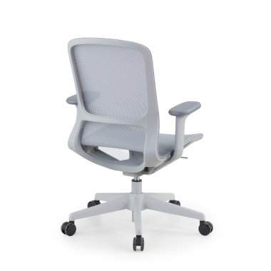 silla oficina de diseno gris muse malla brazos regulables 3d 6