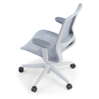 silla oficina de diseno gris muse malla brazos regulables 3d 8