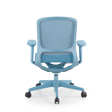silla oficina de diseno azul muse malla brazos regulables 3d 5