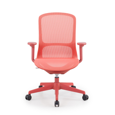 silla oficina de diseno rojo muse malla brazos regulables 3d 3