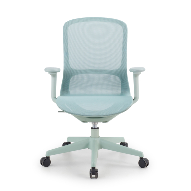 silla oficina de diseno verde muse malla brazos regulables 3d 3