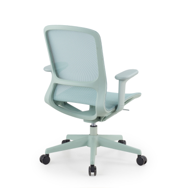 silla oficina de diseno verde muse malla brazos regulables 3d 7