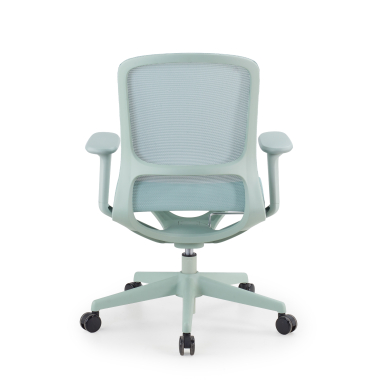silla oficina de diseno verde muse malla brazos regulables 3d 6