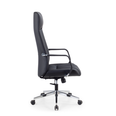 sillon de direccion negro armani piel natural brazos fijos 4