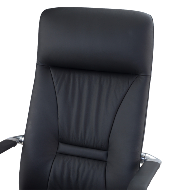 sillon de direccion negro armani piel natural brazos fijos 5