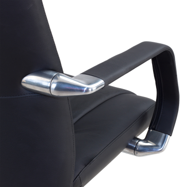 sillon de direccion negro armani piel natural brazos fijos 6