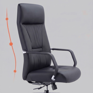 sillon de direccion negro armani piel natural brazos fijos 11