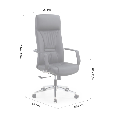 sillon de direccion marron armani piel natural brazos fijos 13