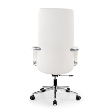 sillon de direccion blanco armani piel natural brazos fijos 6