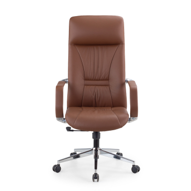 sillon de direccion marron armani piel natural brazos fijos 3