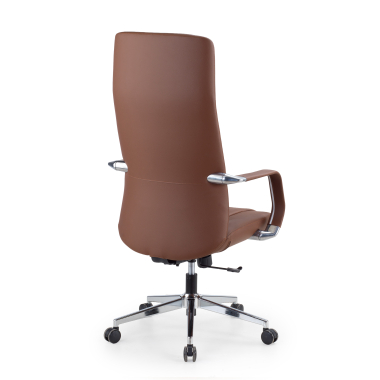 sillon de direccion marron armani piel natural brazos fijos 10