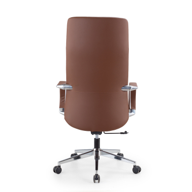 sillon de direccion marron armani piel natural brazos fijos 7