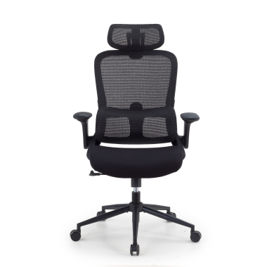 silla ergonomica negro dexter malla brazos abatibles soporte lumbar reposacabezas 3