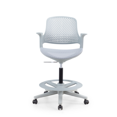 taburete ergonomico gris dorian malla brazos fijos 5