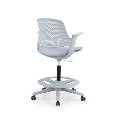 taburete ergonomico gris dorian malla brazos fijos 11