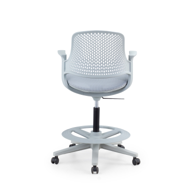 taburete ergonomico gris dorian malla brazos fijos 9