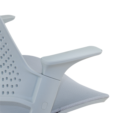 taburete ergonomico gris dorian malla brazos fijos 4