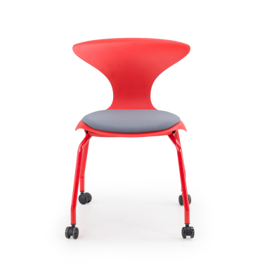 silla con pala rojo silla con ruedas plastico sin brazos 3