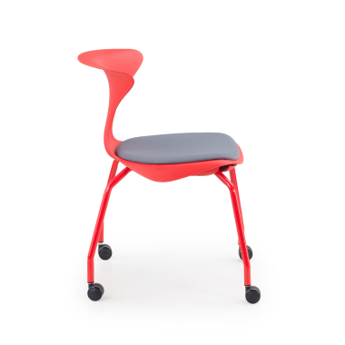 silla con pala rojo silla con ruedas plastico sin brazos 4