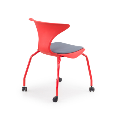 silla con pala rojo silla con ruedas plastico sin brazos 8