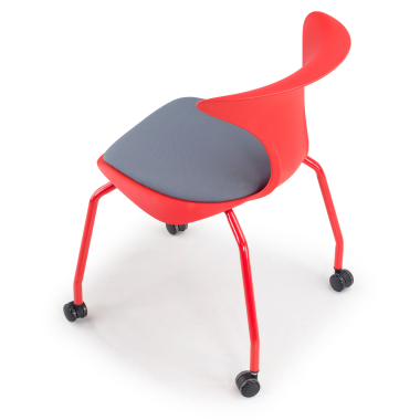 silla con pala rojo silla con ruedas plastico sin brazos 9