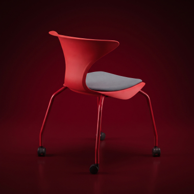 silla con pala rojo silla con ruedas plastico sin brazos 10